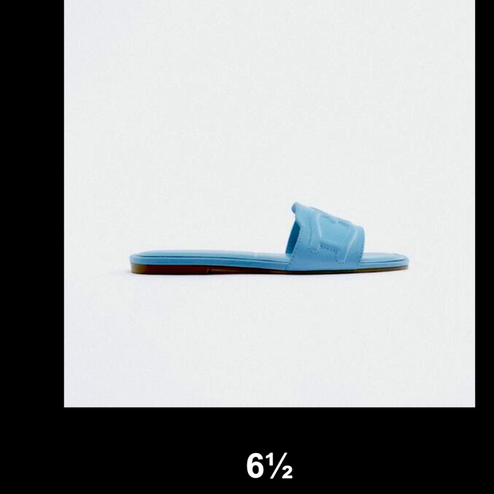 New Zara Leather slides
